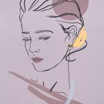 muse 01 gold earrings miniaturka 2