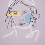 kolczyki muse 06 gold miniaturka 2