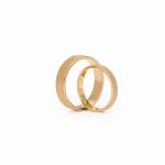 Gold matte wedding bands miniaturka