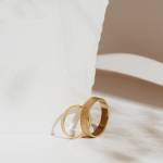 Gold matte wedding bands miniaturka 2