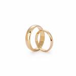 Gold halfround wedding bands miniaturka