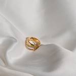 Gold halfround wedding bands miniaturka 1