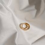 Gold halfround wedding bands miniaturka 2