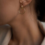 moon 03 gold earrings miniaturka 3