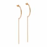 moon 05 gold earrings miniaturka