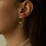 hoops 01 gold earrings miniaturka 1