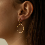 hoops 03 gold earrings miniaturka 1