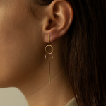 hoops 04 gold earrings miniaturka 1