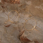 kolczyki hoops 05 gold miniaturka 2