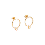 hoops 06 gold earrings miniaturka