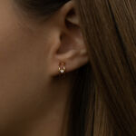 Gold infinity 03 earrings with diamonds miniaturka 1