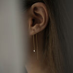 Gold infinity 04 earrings with diamonds miniaturka 1