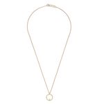 Gold infinity 02 necklace with 0.03 ct diamond miniaturka 3