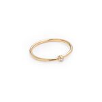 Gold infinity 01 ring with diamond miniaturka