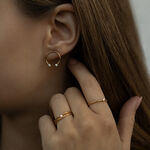 Gold infinity 01 ring with diamond miniaturka 1