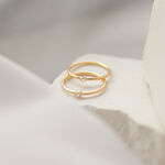 Gold infinity 01 ring with diamond miniaturka 3