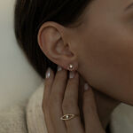 Gold infinity 05 ring with diamond miniaturka 1