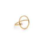 złoty pierścionek z brylantem 0.11 ct infinity 07 miniaturka