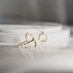 infinity 07 gold ring with 0.11 ct diamond miniaturka 3