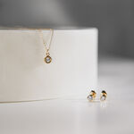 infinity 01 gold necklace with 0.11 ct diamond miniaturka 2