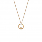 Gold infinity 02 necklace with 0.06 ct diamond miniaturka