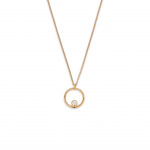 Gold infinity 02 necklace with 0.06 ct diamond miniaturka