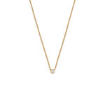gold infinity 04 necklace with 0.11 diamond miniaturka