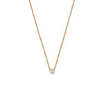 gold infinity 04 necklace with 0.16 diamond miniaturka