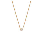 gold infinity 04 necklace with 0.25 diamond miniaturka