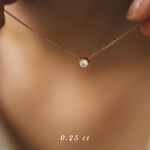 gold infinity 04 necklace with 0.25 diamond miniaturka 2