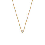 Gold infinity 04 necklace with 0.35 diamond miniaturka