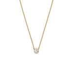 gold infinity 04 necklace with 0.5 diamond miniaturka