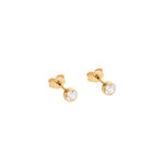 gold earrings with diamonds 0.32 ct infinity 08 miniaturka 2
