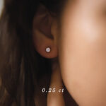 gold earrings with diamonds 0.5 ct infinity 08 miniaturka 3