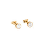 gold earrings with diamonds 1 ct infinity 08 miniaturka 2
