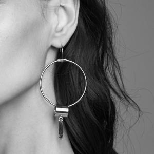 Srebrne kolczyk bold 05 silver