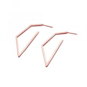 Różowe złoto kolczyki subtle no2 rosegold