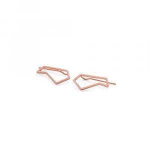 Różowe złoto kolczyki subtle no3 rosegold