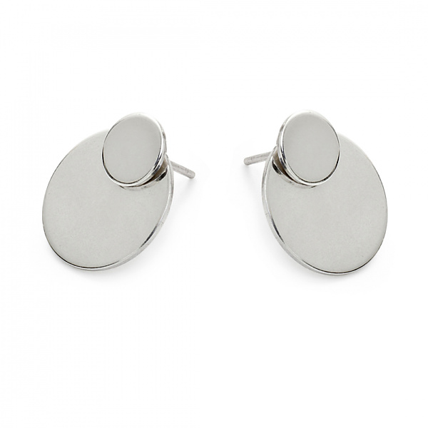 Srebrne kolczyki balance no3 silver