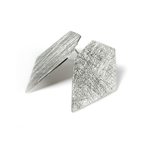 Silver edgy#02 earrings