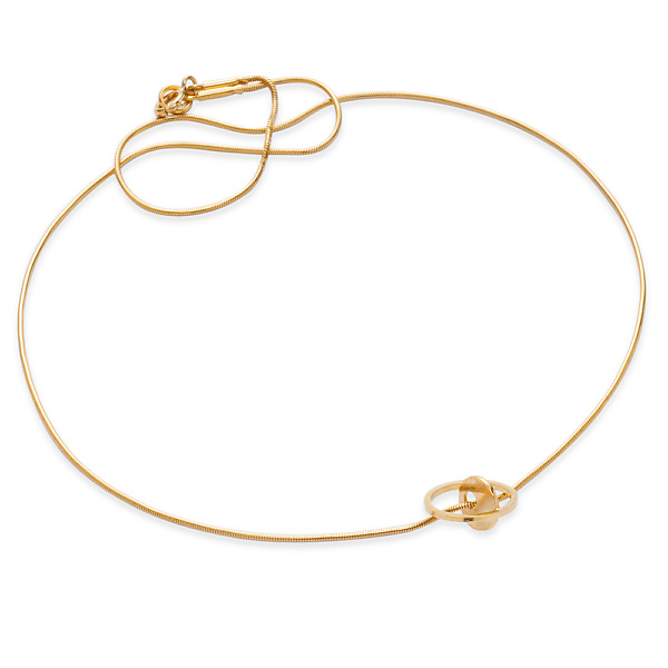 Goldplated balance necklace no1 gold