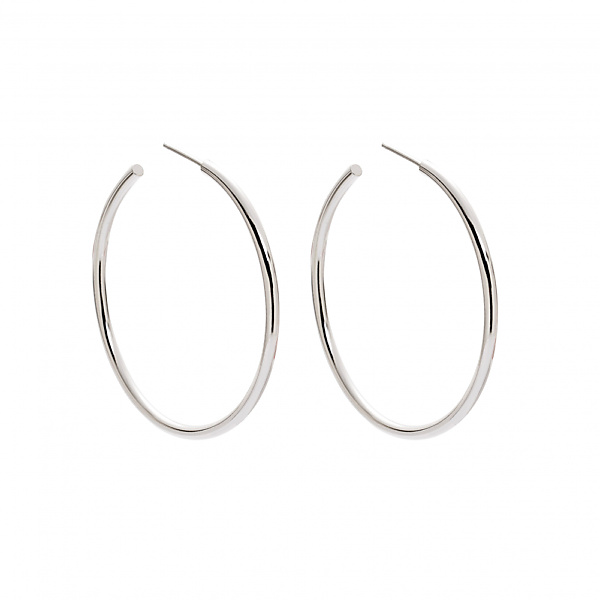 Silver bold 07 silver earrings