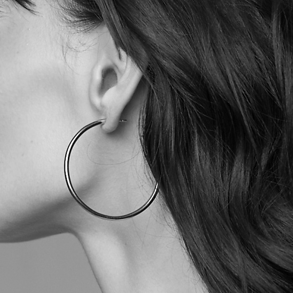 Srebrne kolczyki bold 07 silver