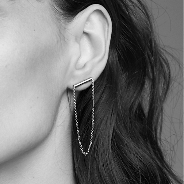 Srebrne kolczyki bold 08 silver