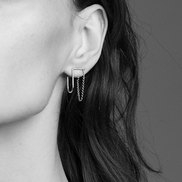 Silver bold 10 silver earrings