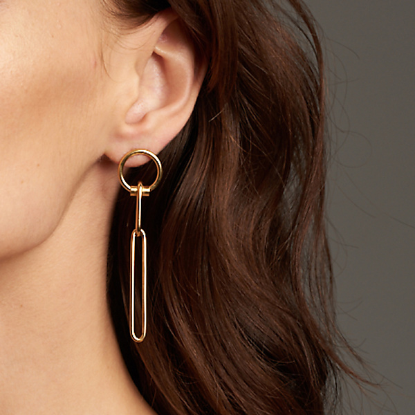 Gold bold 02 earrings - 14ct gold