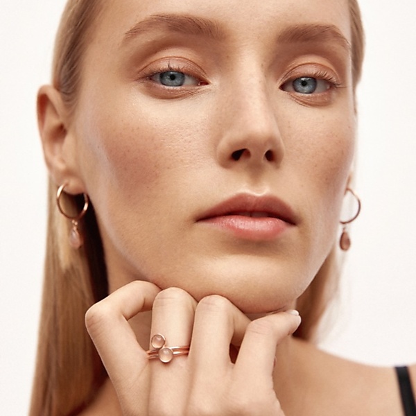 Goldplated essence ring rose gold 01