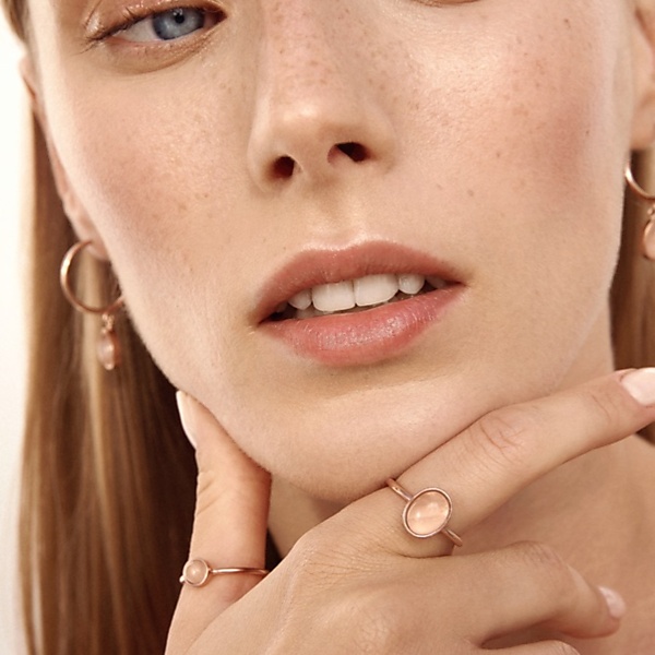 Złocony pierścionek essence rose gold 04