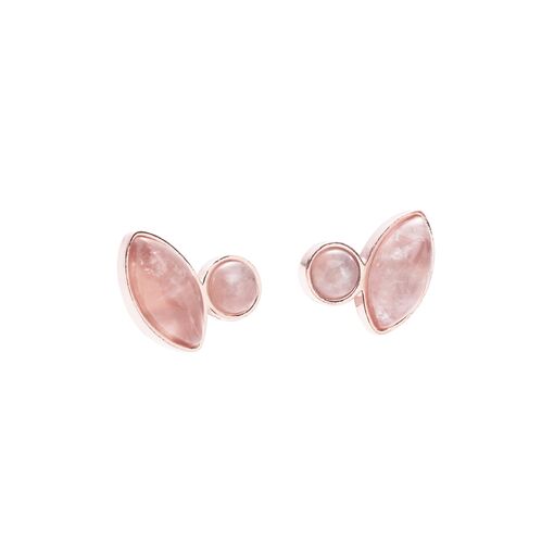 Złocone kolczyki essence rose gold 02