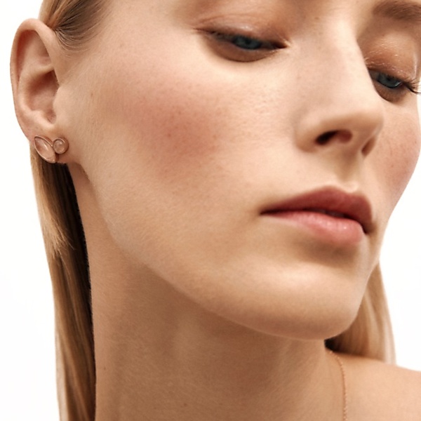 Złocone kolczyki essence rose gold 02